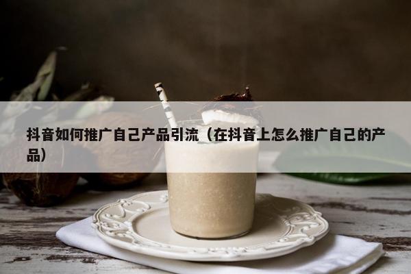 抖音如何推广自己产品引流（在抖音上怎么推广自己的产品）